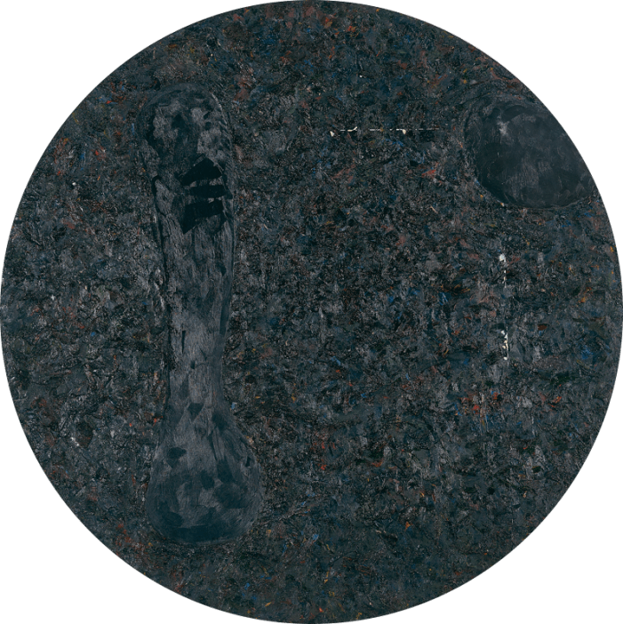 Stéphane Braconnier - Tondo noir - Sans Titre - 1990